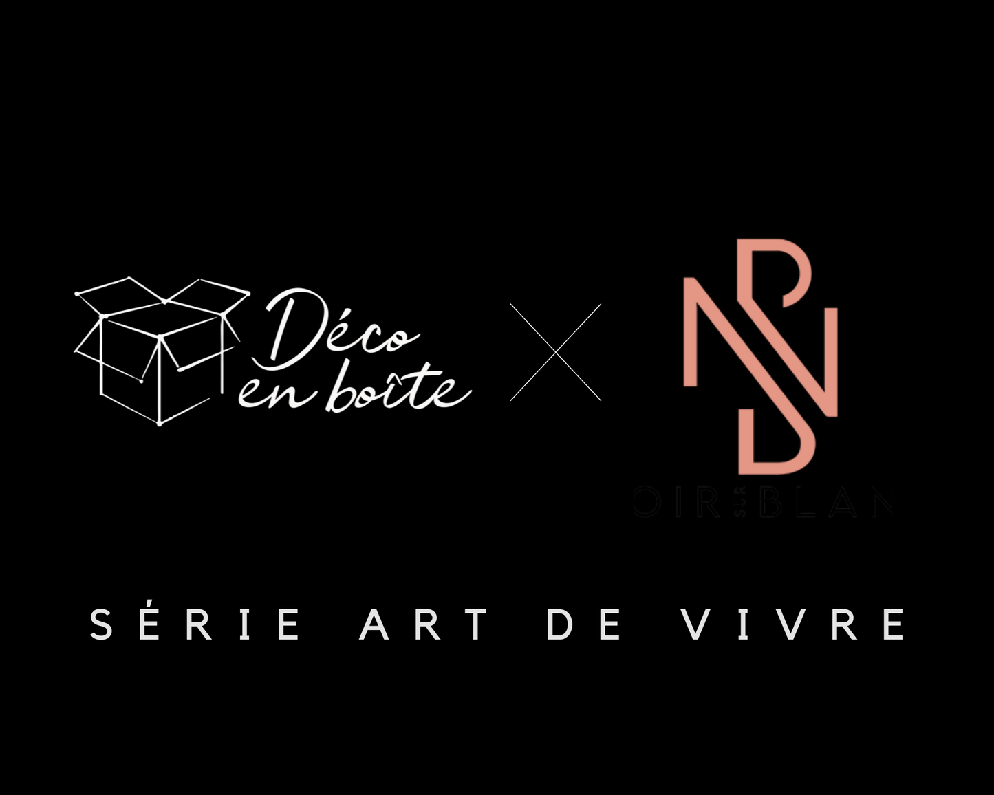 Noir sur Blanc - Série Art de vivre - Déco en boîte